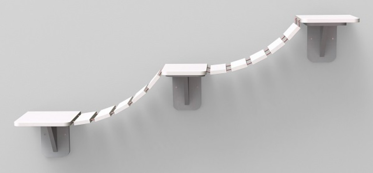 Trixie Klim en Klauter Ladder Wandmontage Wit Trixie Klim en Klauter Ladder Wandmontage Wit