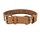 Rustic Vetleren Halsband Breed bruin