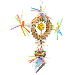 Duvo+ Kleurrijke Hanger in Stro