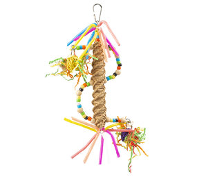 Duvo+ Kleurrijke Spiraal Hanger in Stro