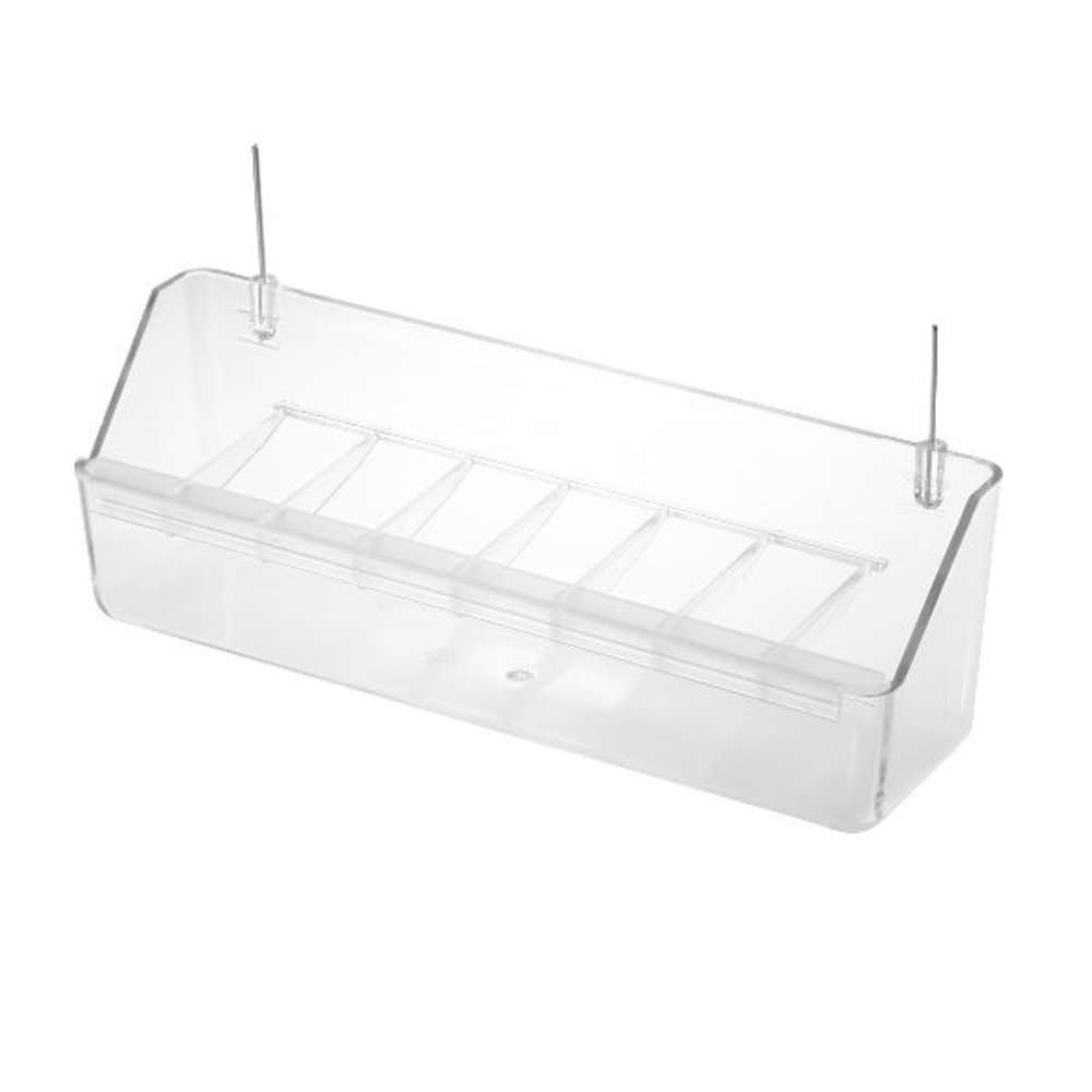 Pets Gifts Voliere Eetbak met Rooster transparant