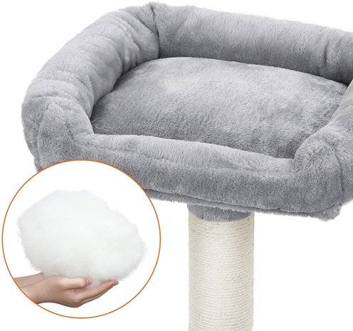 Pets Gifts Krabpaal Velbert lichtgrijs Pets Gifts Krabpaal Velbert lichtgrijs