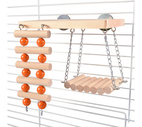 Duvo+ Houten Klim en Schommelspeeltuin Duvo+ Houten Klim en Schommelspeeltuin