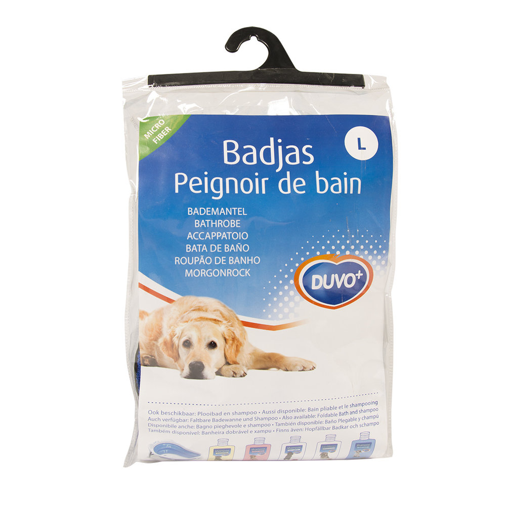 Duvo+ Badjas voor Hond Microfiber