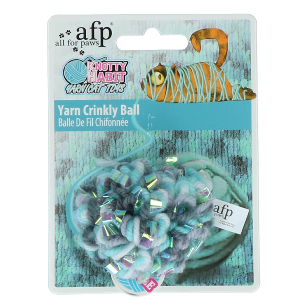 All For Paws Kattenspeeltje Knotty Habit Yarn Crinkly