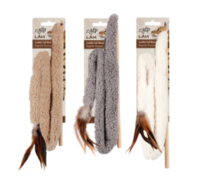 All For Paws Speelhengel Lambswool Tail Wand All For Paws Speelhengel Lambswool Tail Wand