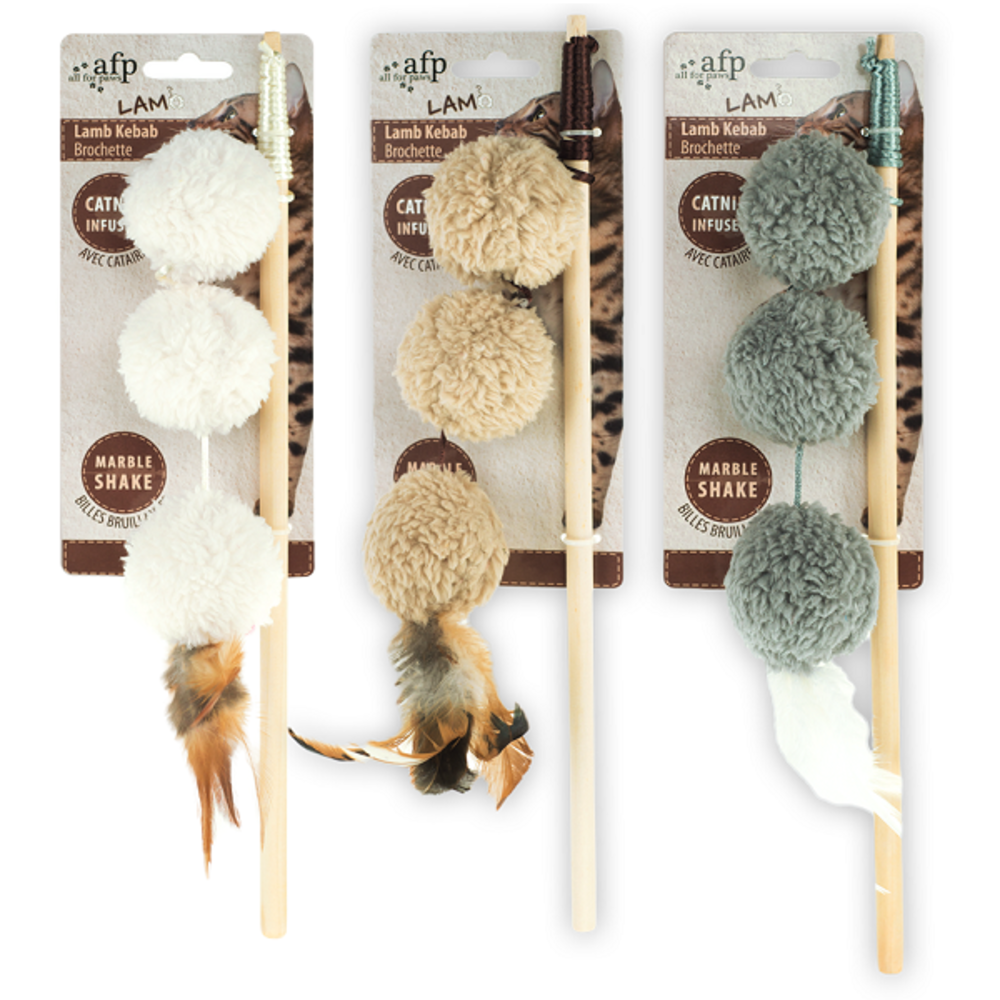 All For Paws Speelhengel Lambswool 3 ballen All For Paws Speelhengel Lambswool 3 ballen