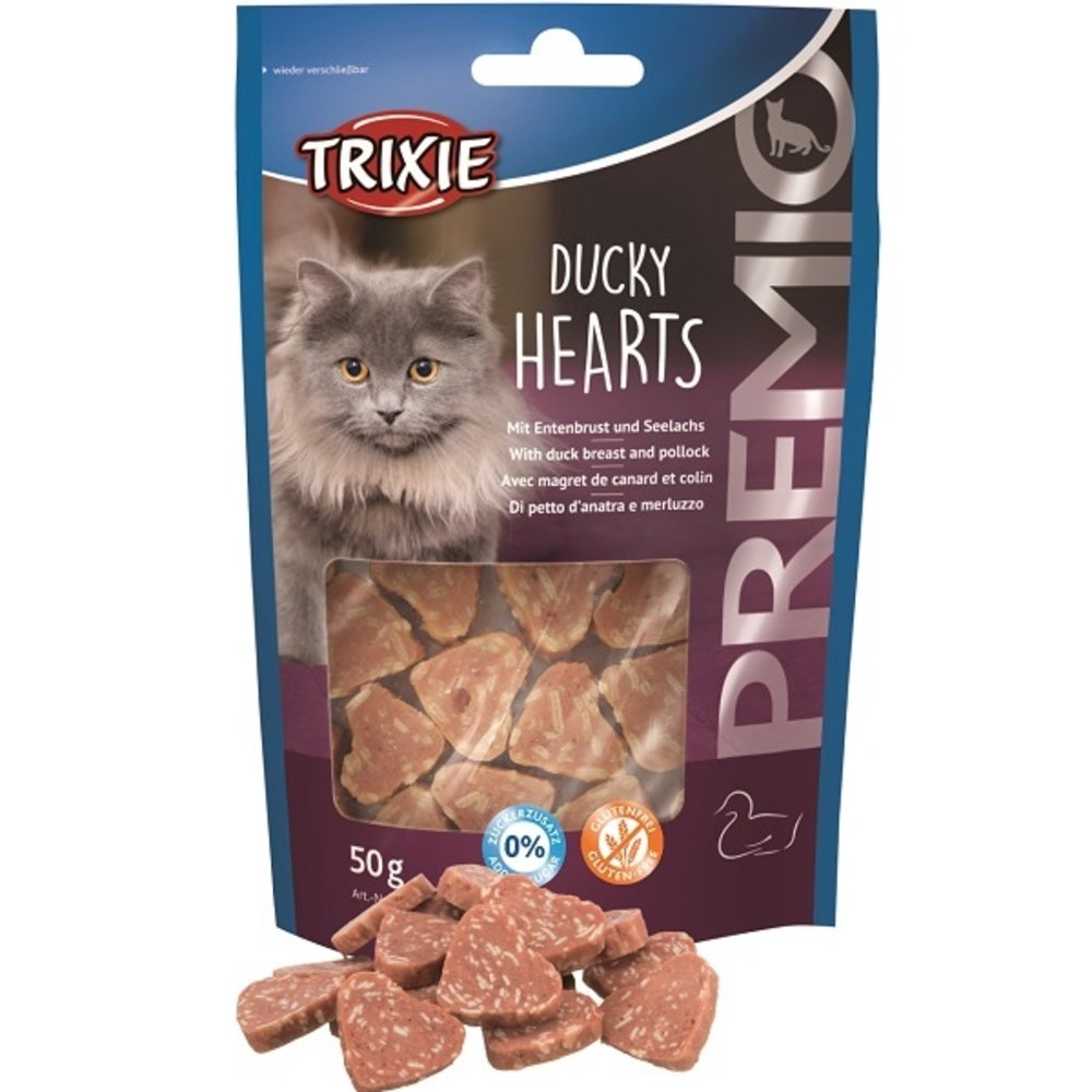 Trixie Kattensnack Premio Ducky Hearts