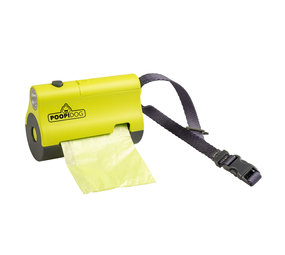 Duvo+ Poepzakjes Dispenser met Led limoen Duvo+ Poepzakjes Dispenser met Led limoen