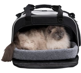 Smarty luxe kattentas zwart, Huisdiertas, katten honden reistas, dieren  transport tas