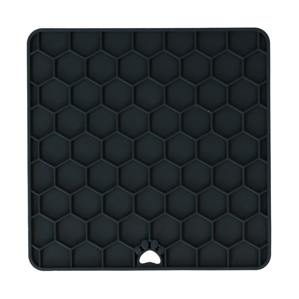 Eat Slow Live Longer Relax Lick Mat grijs