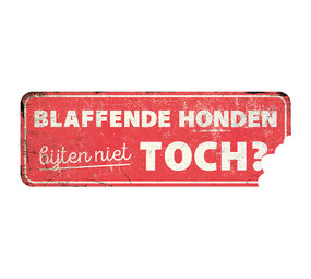 D&D Waakbord Blaffende Honden Bijten Niet D&D Waakbord Blaffende Honden Bijten Niet