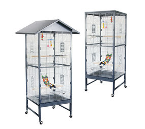 Montana Voliere Villa Casa 60 grijs/wit