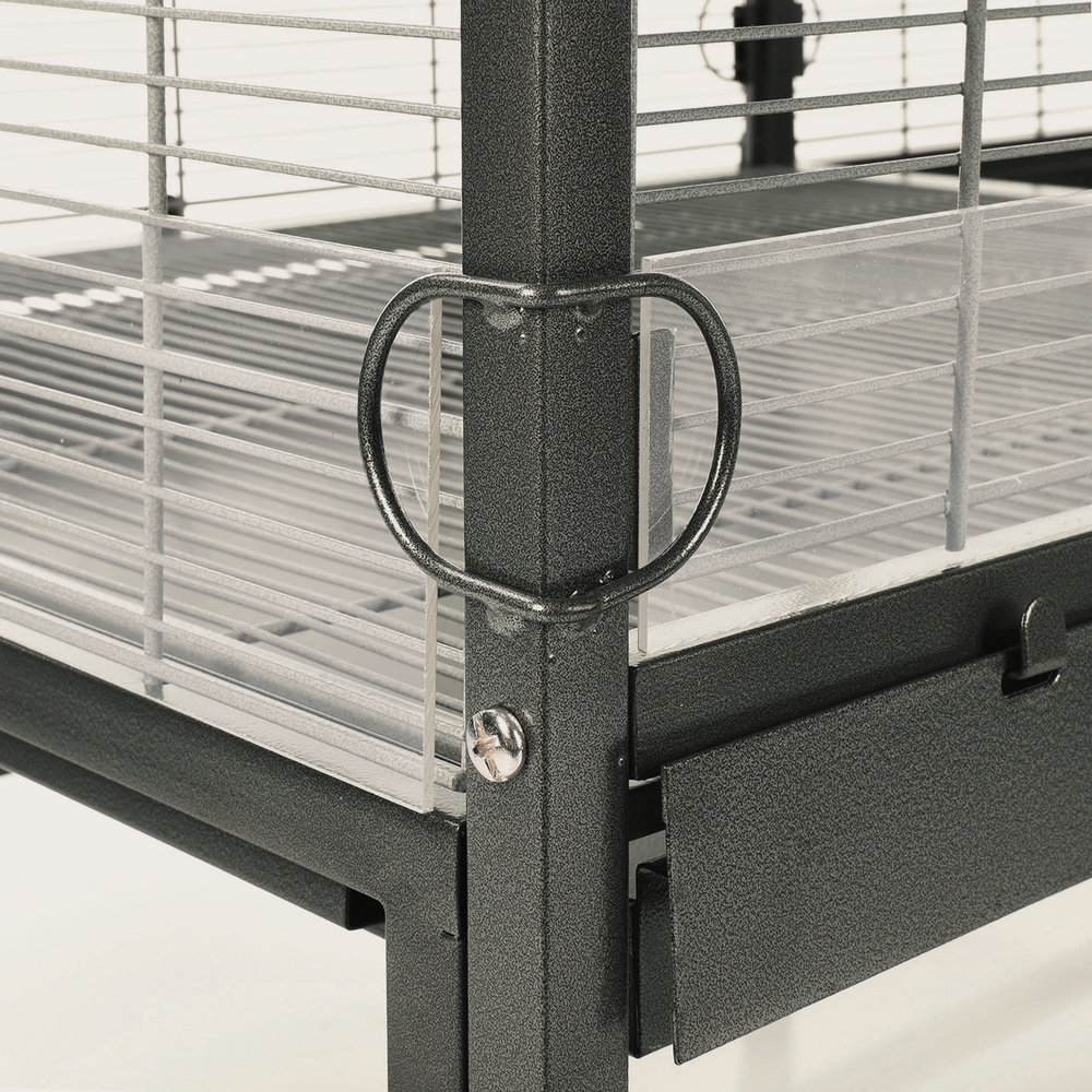 Montana Voliere Villa Casa 90 grijs/wit