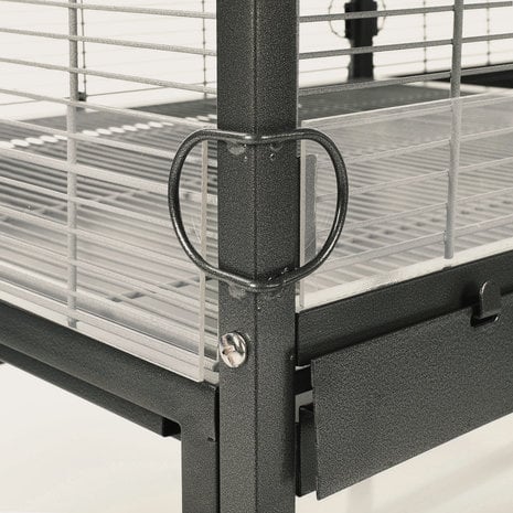 Montana Voliere Villa Casa 90 grijs/wit