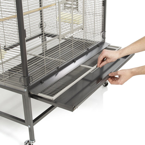 Montana Voliere Villa Casa 90 grijs/wit