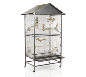 Montana Voliere Villa Casa 90 grijs/wit