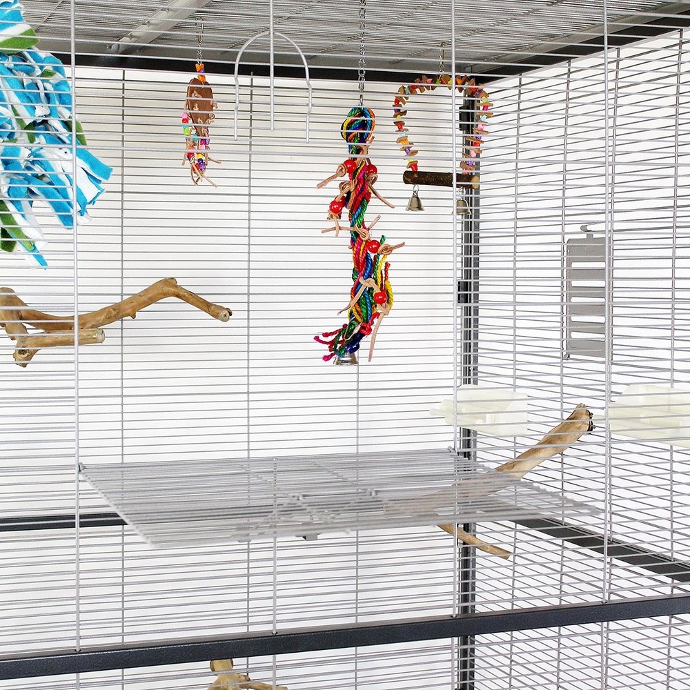 Montana Voliere Villa Casa 120 grijs/wit