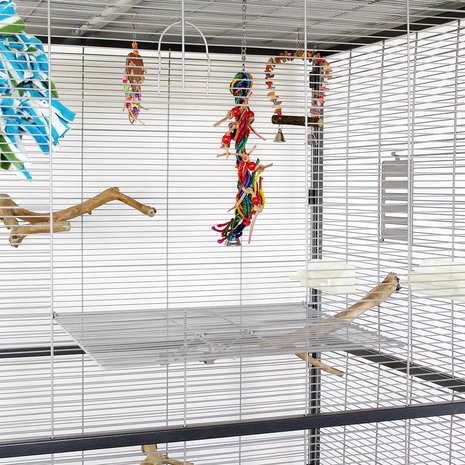 Montana Voliere Villa Casa 120 grijs/wit