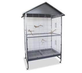 Montana Voliere Villa Casa 120 grijs/wit