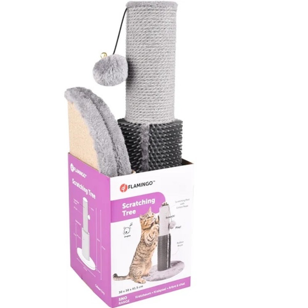 Flamingo Verzorgingskrabpaal Sino grijs Flamingo Verzorgingskrabpaal Sino grijs