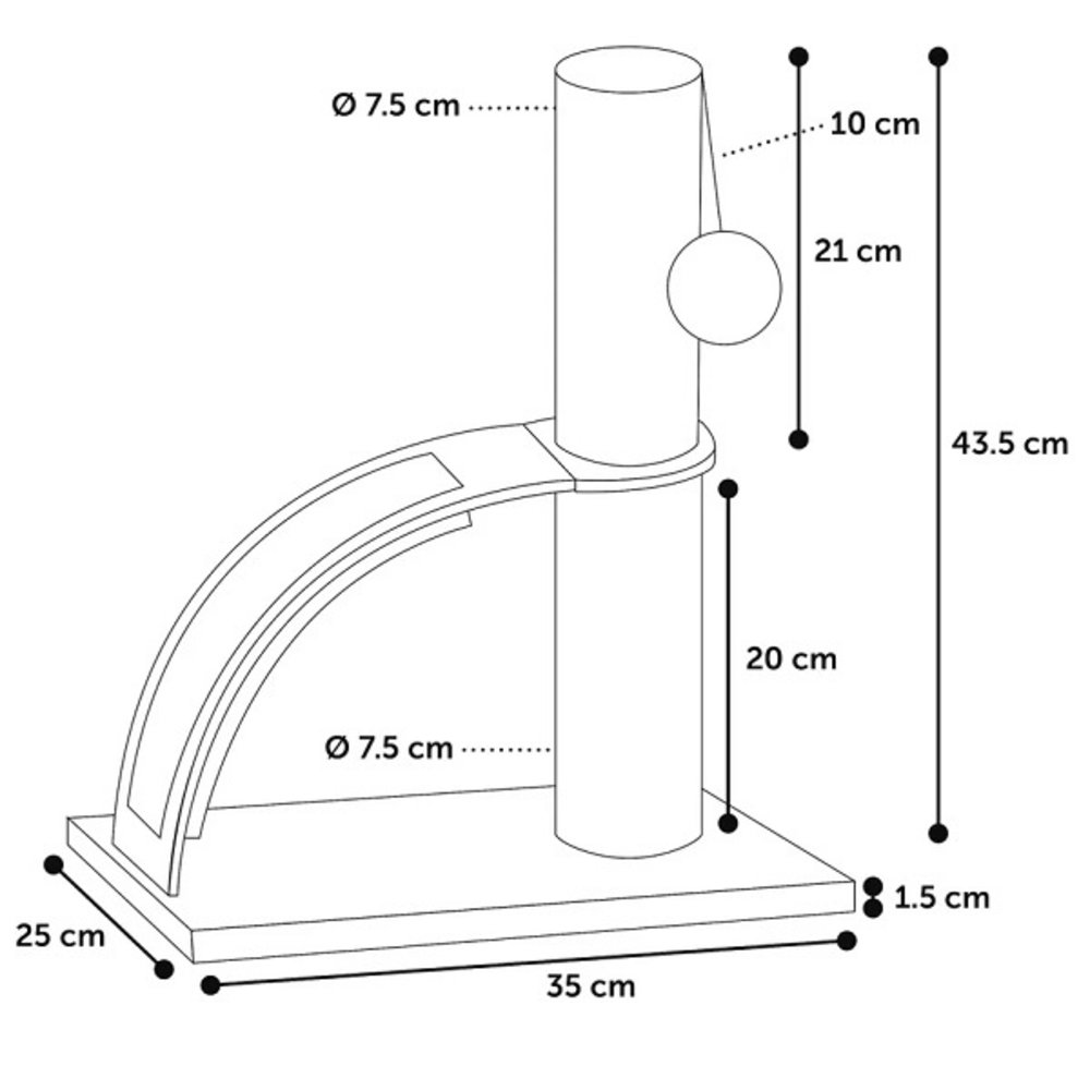 Flamingo Verzorgingskrabpaal Sino 2 grijs Flamingo Verzorgingskrabpaal Sino 2 grijs