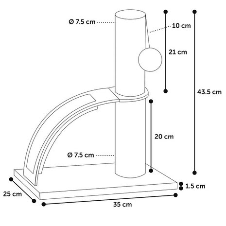 Flamingo Verzorgingskrabpaal Sino 2 grijs Flamingo Verzorgingskrabpaal Sino 2 grijs