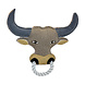 Duvo+ Hondenspeelgoed Canvas Stier Duvo+ Hondenspeelgoed Canvas Stier