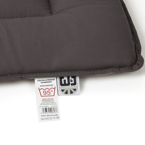 Wallace & Jones Benchkussen Shepherd grijs Wasbaar 95 graden Wallace & Jones Benchkussen Shepherd grijs Wasbaar 95 graden