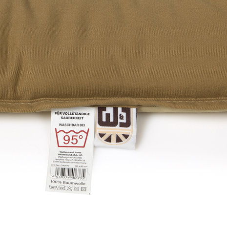 Wallace & Jones Benchkussen Shepherd beige/bruin Wasbaar 95 graden