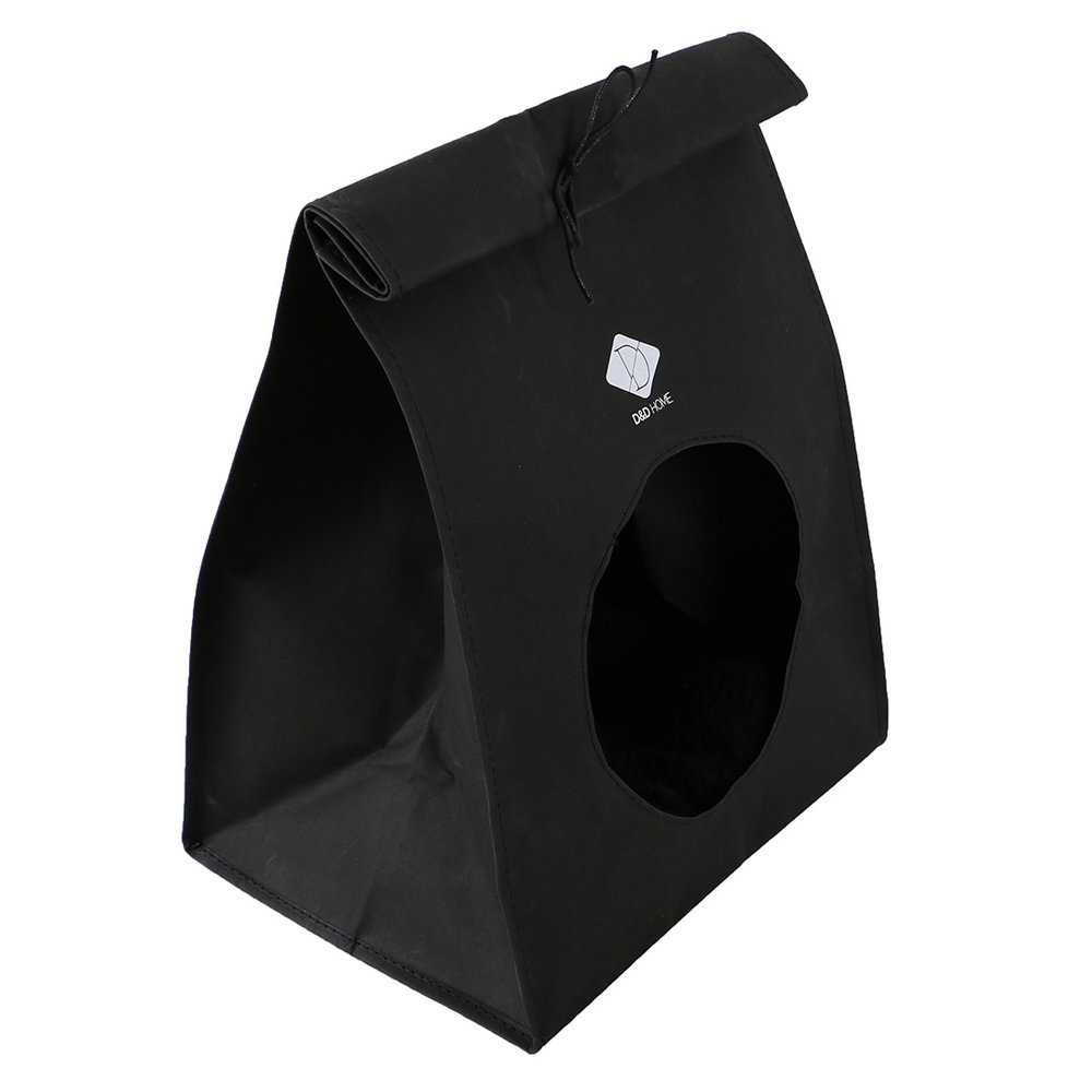 D&D Kattenmand Oscar Paper-Look zwart