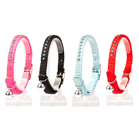 Duvo+ Kattenhalsband Nylon Diamanten