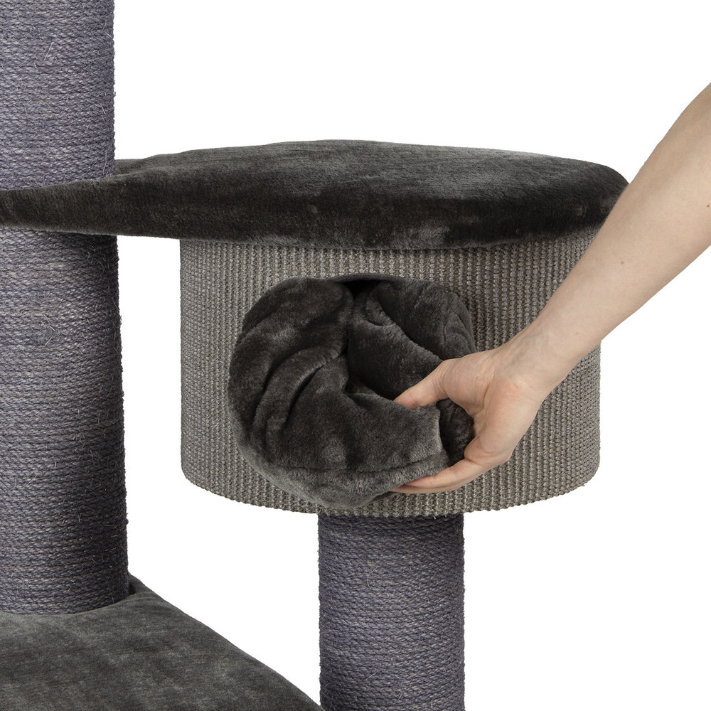 CanadianCat Company Krabpaal Maine Coon Coony 130 donkergrijs