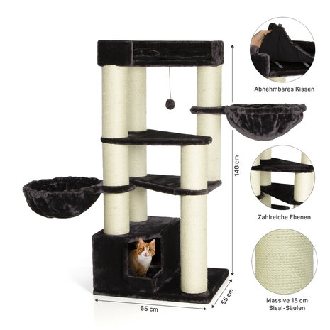 CanadianCat Company Krabpaal Maine Coon Vancouver antraciet