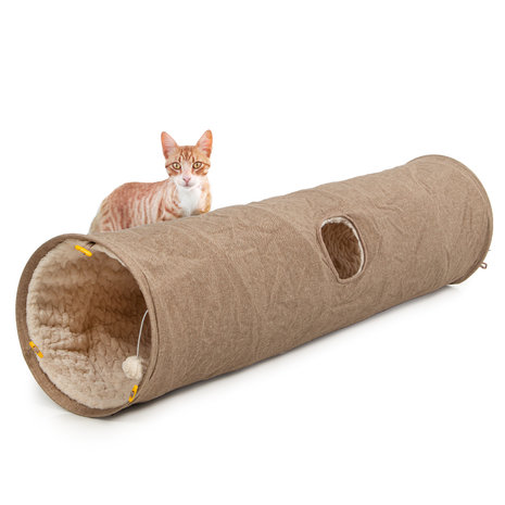 CanadianCat Company Kattentunnel XXL Maine Coon beige 150 cm
