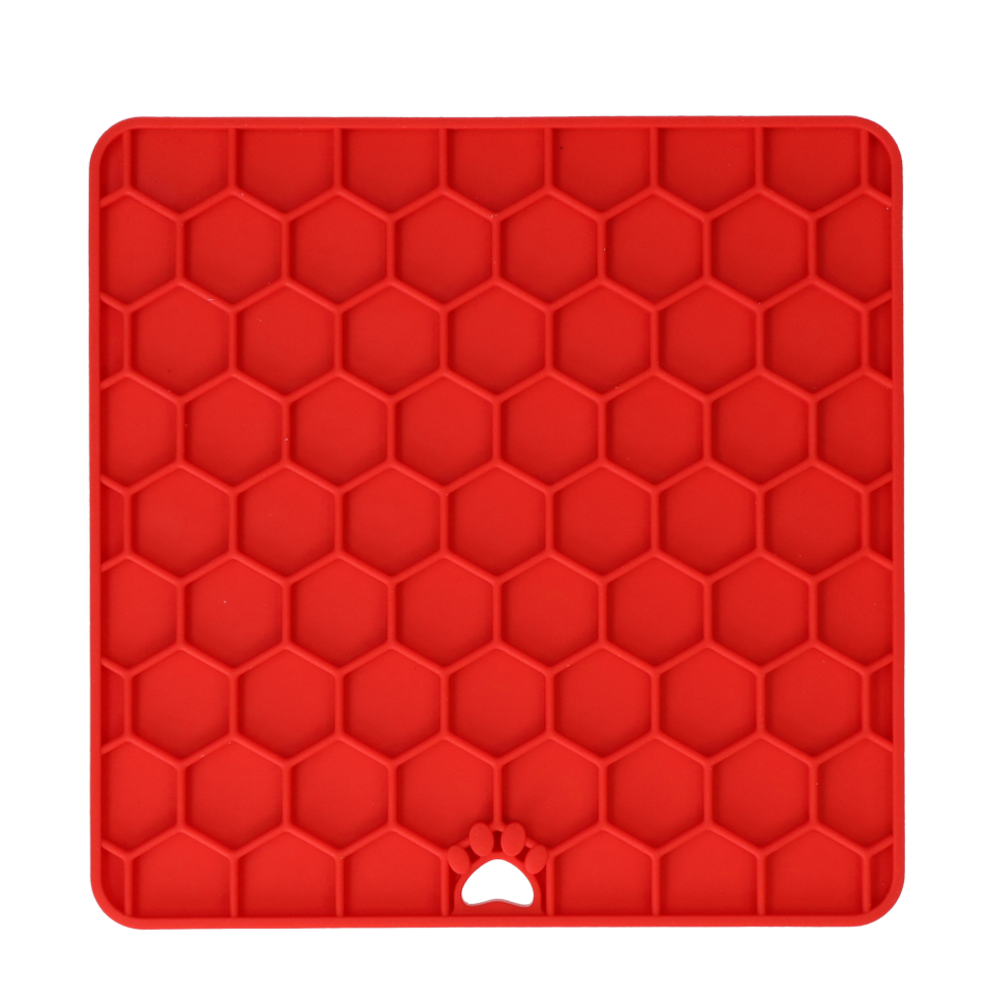 Eat Slow Live Longer Relax Lick Mat rood