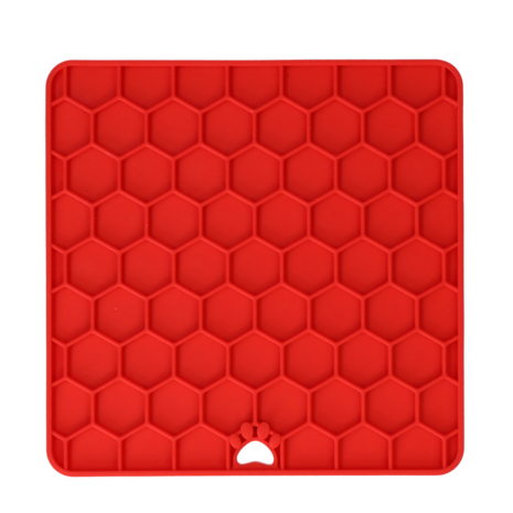 Eat Slow Live Longer Relax Lick Mat rood