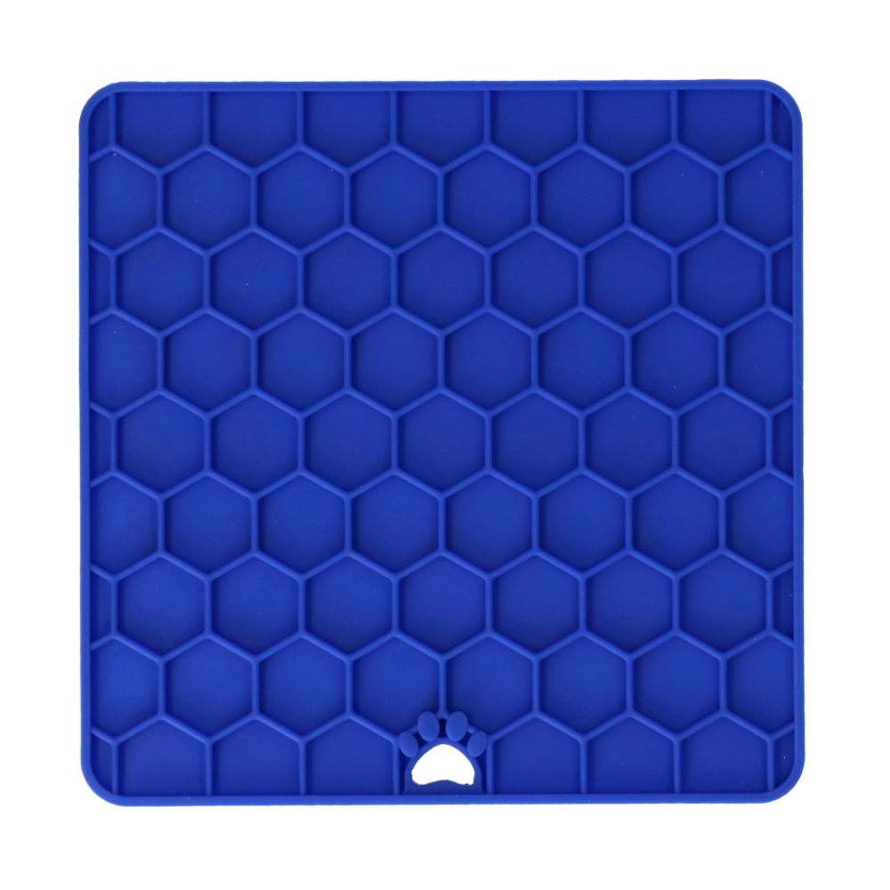 Eat Slow Live Longer Relax Lick Mat blauw