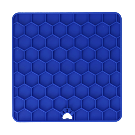 Eat Slow Live Longer Relax Lick Mat blauw
