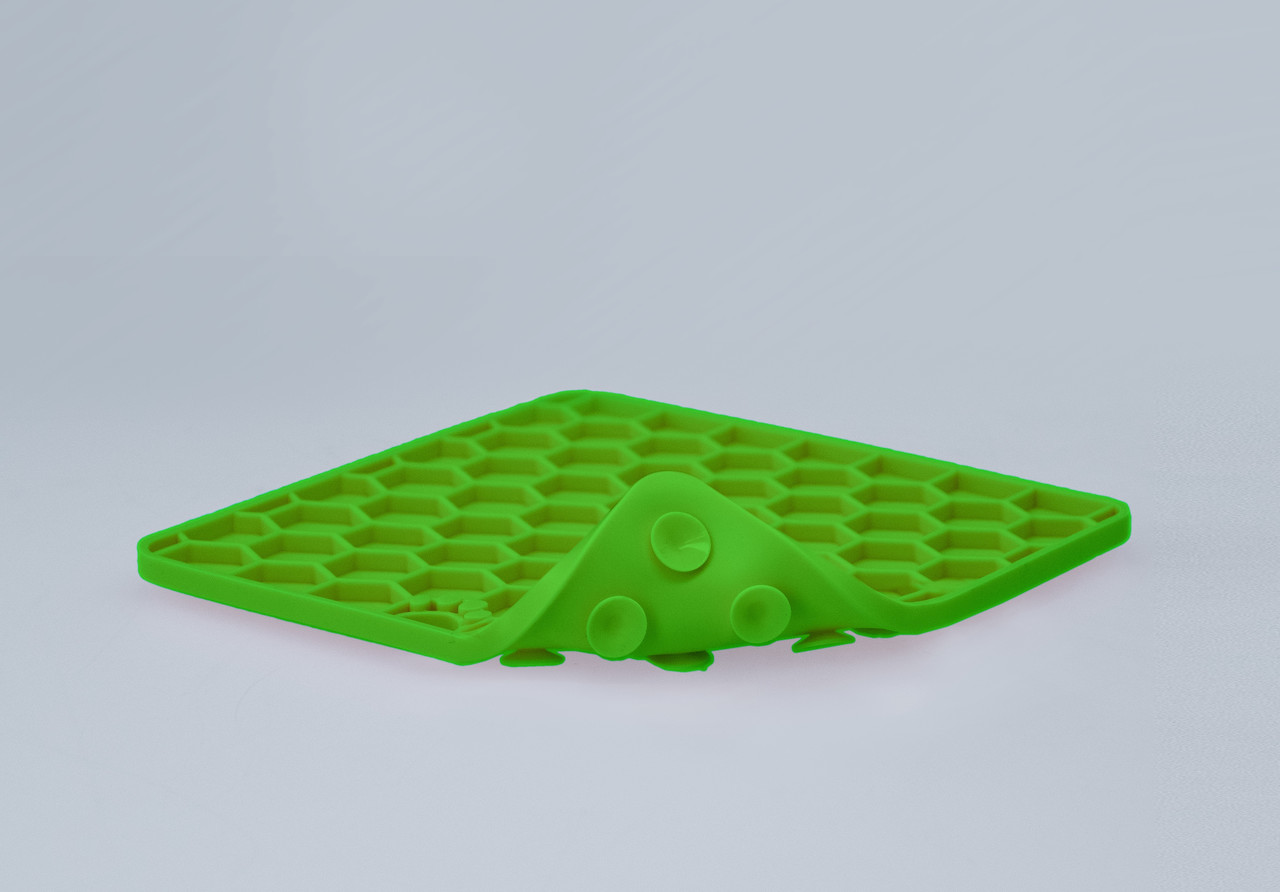 Eat Slow Live Longer Relax Lick Mat groen