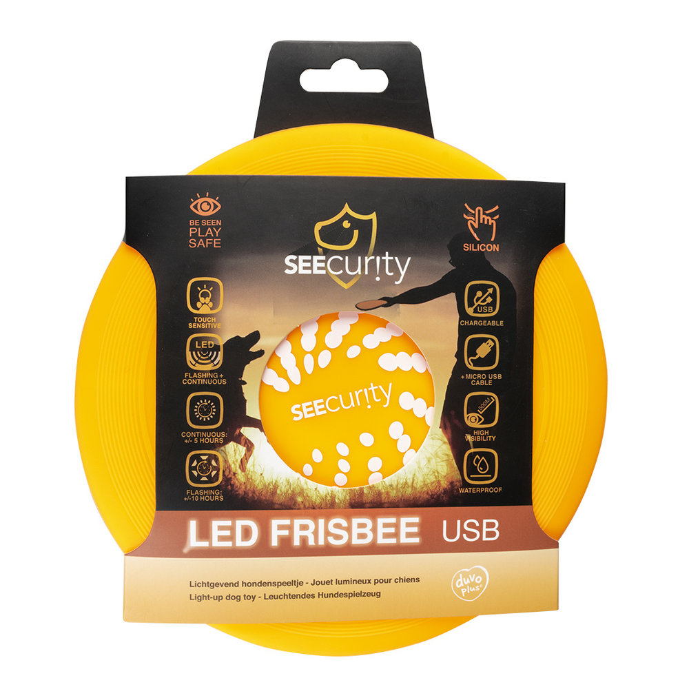 Duvo+ LED Frisbee USB Oranje Duvo+ LED Frisbee USB Oranje