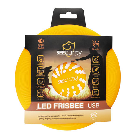 Duvo+ LED Frisbee USB Oranje Duvo+ LED Frisbee USB Oranje