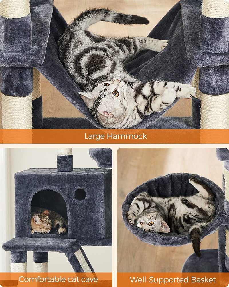 Pets Gifts Krabpaal Tarrenz donker grijs 206 cm Pets Gifts Krabpaal Tarrenz donker grijs 206 cm