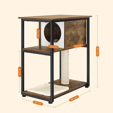 Pets Gifts Krabpaal Griesberg met Stalen Frame