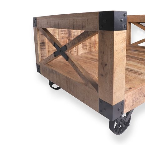 Lex & Max Hondenbank Divan Bari hout