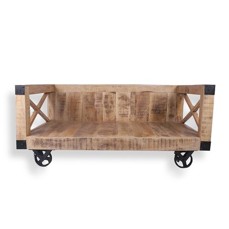 Lex & Max Hondenbank Divan Bari hout