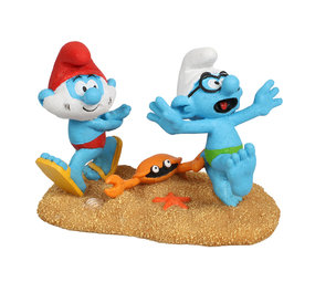 Aqua Della Smurfen Strand Grote Smurf & Brilsmurf Aqua Della Smurfen Strand Grote Smurf & Brilsmurf