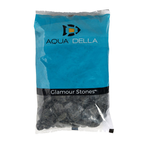 Aqua Della Aquarium Grind Pebbles Black 12-16 mm Aqua Della Aquarium Grind Pebbles Black 12-16 mm