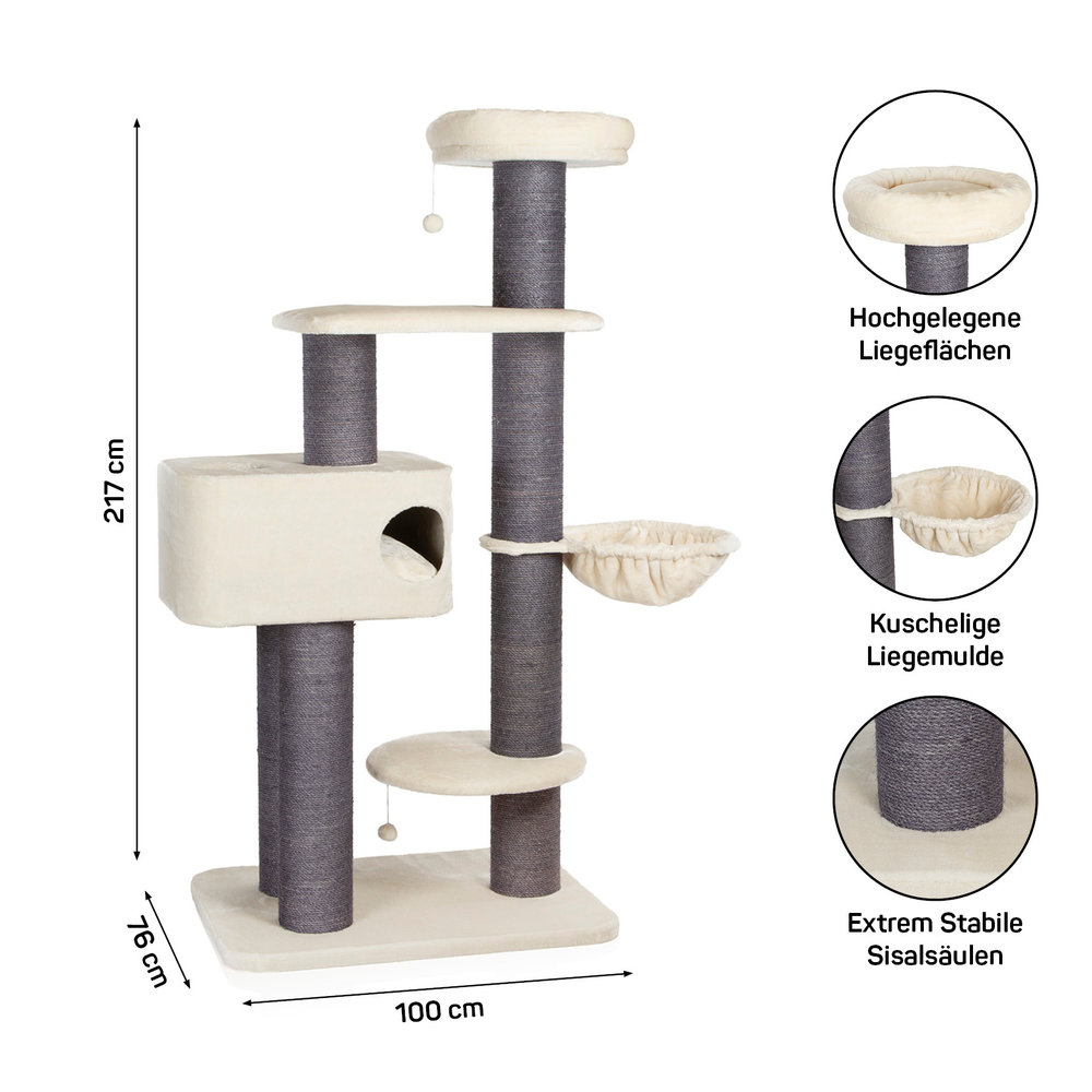 CanadianCat Company Krabpaal Maine Coon XXL 217 beige CanadianCat Company Krabpaal Maine Coon XXL 217 beige