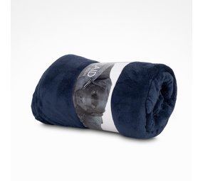 Lex & Max Fleece Deken 130 x 180 cm Indigo Blue